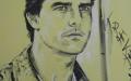 Öl + Pastell auf Leinwand, 50x70, Tom Cruise
